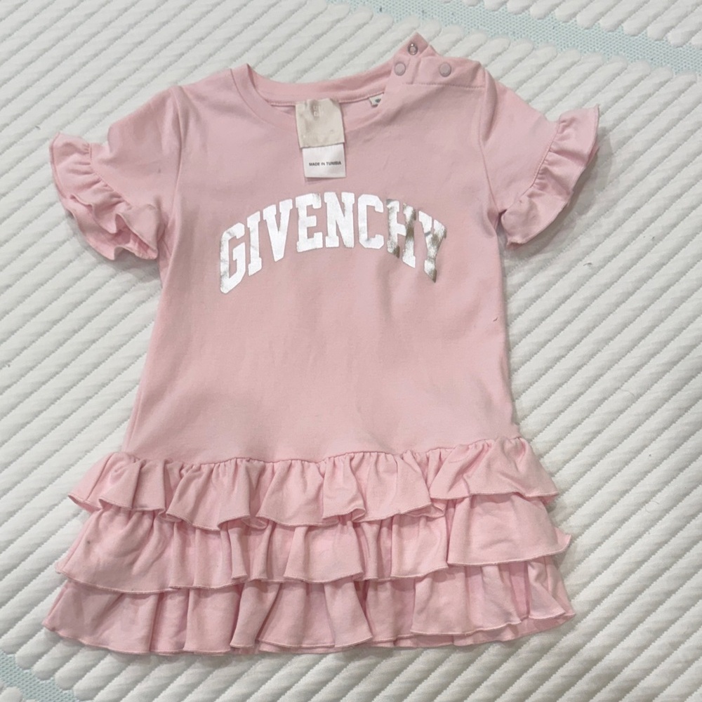 Givenchy Light Pink Ruffle Tee Dress